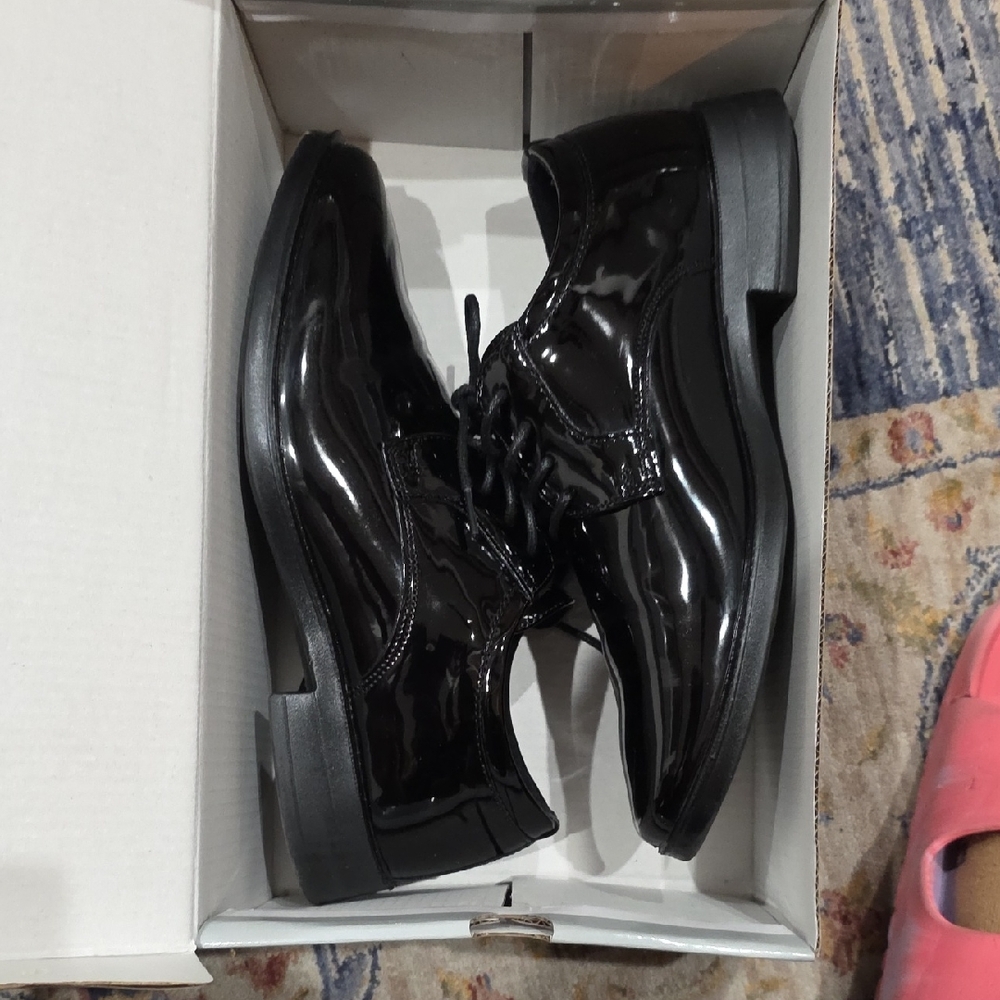 Black Patent Leather Kids Shoes